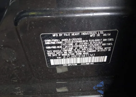 2015 Subaru Forester 2.5I z USA, uszkodzony, nr VIN JF2SJABC0FH471242